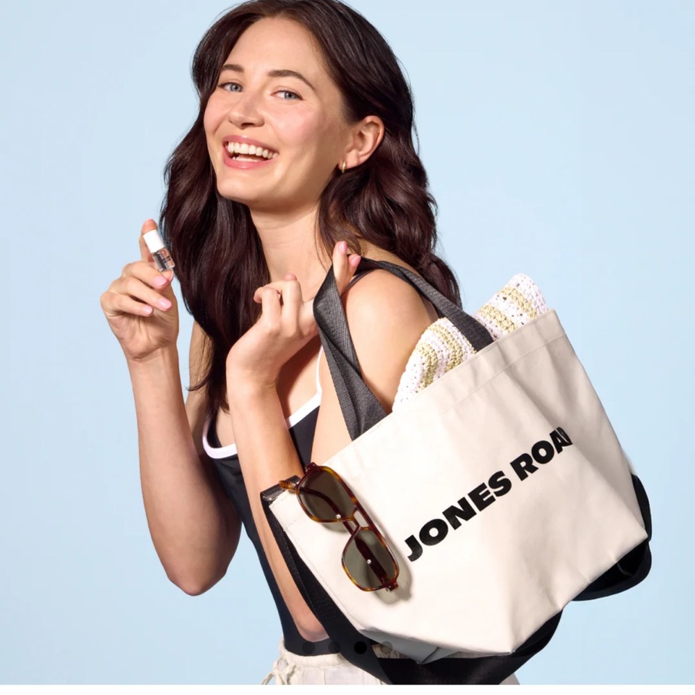 Jones Road Cream Canvas Duffel Bag